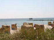 Die Hafenmole am Südstrand Die Hafenmole am Südstrand